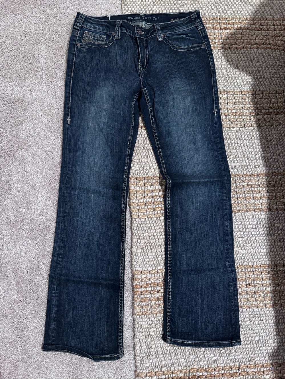 Cowgirl Tuff Women's Dark Indigo Bootcut Jeans